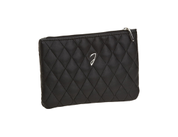 Black Quilted Pouch 18 × 12