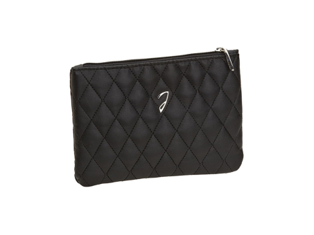 Black Quilted Pouch 18 × 12